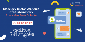 Informacja o całodobowym Dziecięcym Telefonie Zaufania